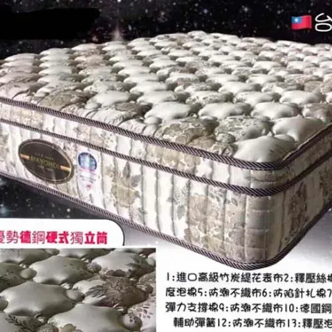 竹場優勢德鋼硬式獨立筒